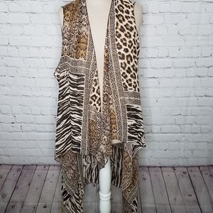 Scarf Leopard Sheer Waterfront Sheer Maxi
